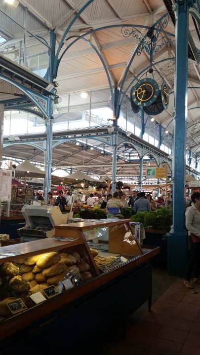 Les Halles the main food hall in dijon france