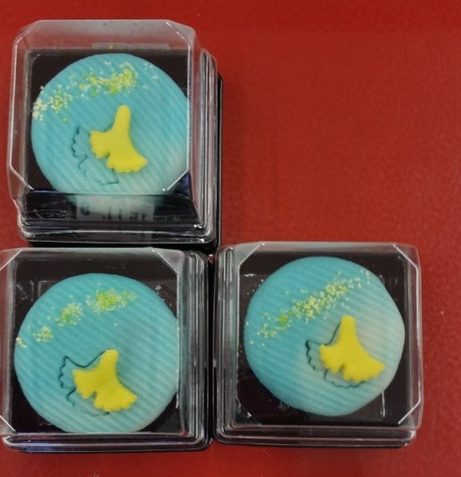 blue Japanese wagashi sweets