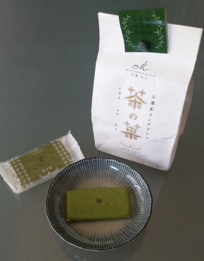 Cha no Ka. It's a French-inspired langues-de-chat biscuit 