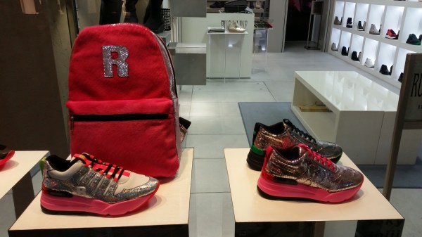 trendy trainers in a ginza boutique tokyo shopping japan