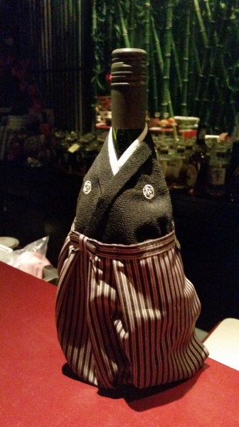 beautiful japan kawaii wine bottle dressed up