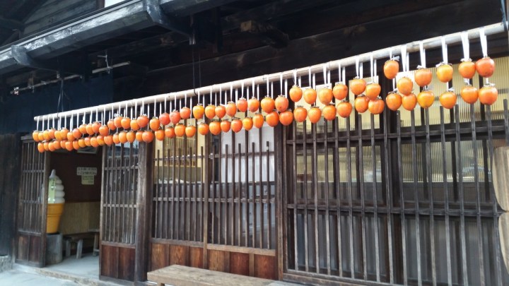 japanese traditional food persimmon tsumago 